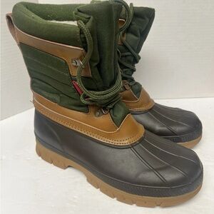 Land's End Men's Expedition Waterproof Insulated Snow Boots Size 8B Sherpa